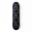 Black unicorn over Tattoo Skateboard