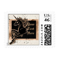 Black Unicorn Postage postage by Customizables Black Unicorn Postage postage