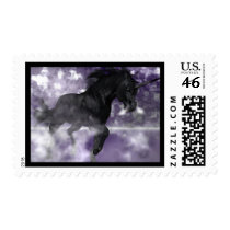 Black Unicorn postage by DragonCat Black Unicorn postage