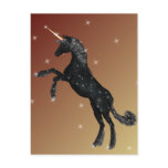 Black Unicorn Postcard