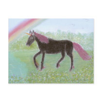 Black Unicorn Post Cards