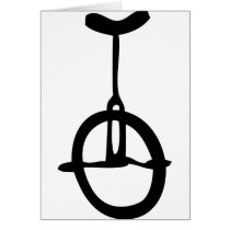 black unicycle icon cards