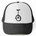 black unicycle icon hats