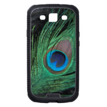 Black Velvet Peacock Feather Still Life Galaxy S3 Case