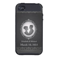 Black Victorian Gothic Cameo iPhone 4 Skinit Case iPhone 4 Cases