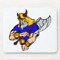Black Viking Praying Mouse Pad