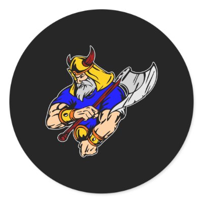 Black Viking Praying stickers