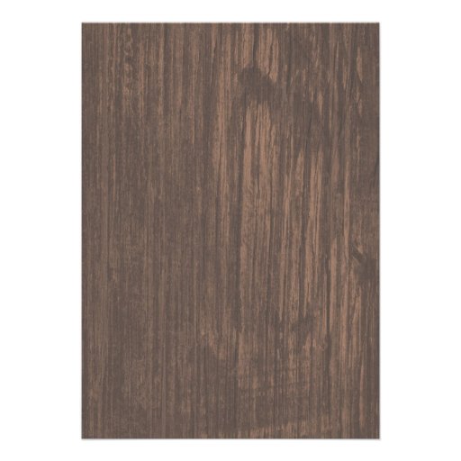 Black Vintage Barn Wood Wedding Invitations