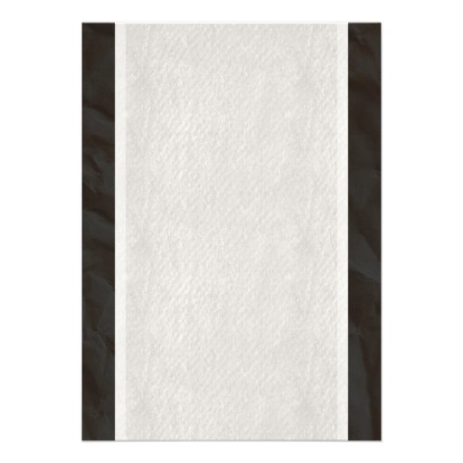 Black Vintage Bow & Linen Wedding Invitations