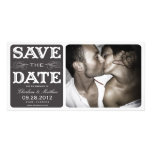 BLACK VINTAGE  | SAVE THE DATE ANNOUNCEMENT PHOTO CARD