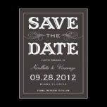 BLACK VINTAGE | SAVE THE DATE ANNOUNCEMENT POSTCARDS