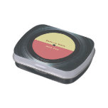 Black Vinyl Music Record Label Jelly Belly Tins at Zazzle