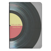 Black Vinyl Record With Label Kindle 4 Case at Zazzle