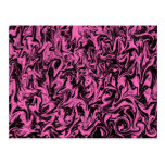 Black & Violet Swirl Post Card