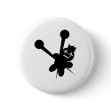 black voodoo doll needles torture buttons