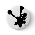 black voodoo doll needles torture buttons