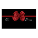 Black w/Red Bow Holiday Gift Tags business cards by mrssocolov2 Black w/Red Bow Holiday Gift Tags business cards