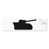black war tank icon bumper stickers