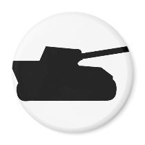 black war tank icon magnets