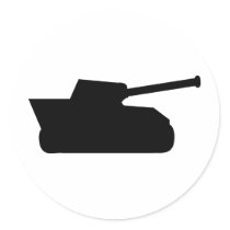 black war tank icon stickers