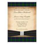 Black Watch Tartan Wedding Invitation