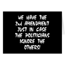 Black We Have 2nd Amendment Greeting Card