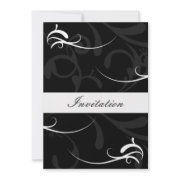 Black and white wedding invites by mgdezigns
