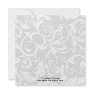 Black Wedding Monogram Swirl Invitation invitation