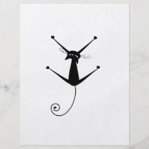 Black Whimsy Kitty 10 Flyers