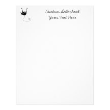 Black Whimsy Kitty 1 Letterhead