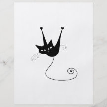 Black Whimsy Kitty 1 Personalized Flyer