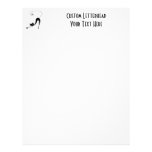 Black Whimsy Kitty 2 Customized Letterhead