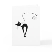 Black Whimsy Kitty 3 Cards