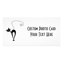Black Whimsy Kitty 3 Picture Card