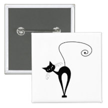 Black Whimsy Kitty 3 Pins