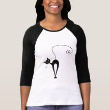 Black Whimsy Kitty 3 Shirts