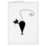 Black Whimsy Kitty 5 Card