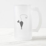Black Whimsy Kitty 5 Coffee Mugs