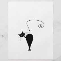 Black Whimsy Kitty 5 Flyers