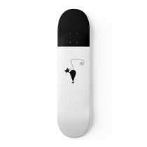 Black Whimsy Kitty 5 Skateboard Decks