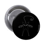 Black Whimsy Kitty 6 Button