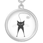 Black Whimsy Kitty 6 Custom Necklace