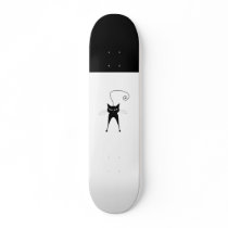 Black Whimsy Kitty 6 Skate Boards
