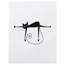 Black Whimsy Kitty 8 Personalized Flyer