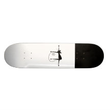 Black Whimsy Kitty 8 Skate Boards