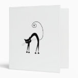 Black Whimsy Kitty 9 Binders