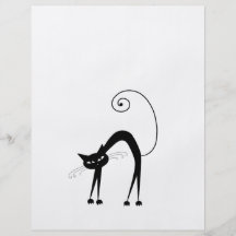 Black Whimsy Kitty 9 Personalized Flyer