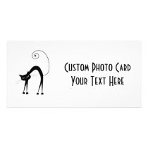 Black Whimsy Kitty 9 Photo Cards
