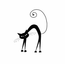 Black Whimsy Kitty 9 Photo Sculpture