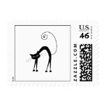 Black Whimsy Kitty 9 Postage